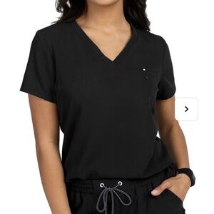 Beyond Scrubs Charm Scrub V-Neck Short Sleeve Top